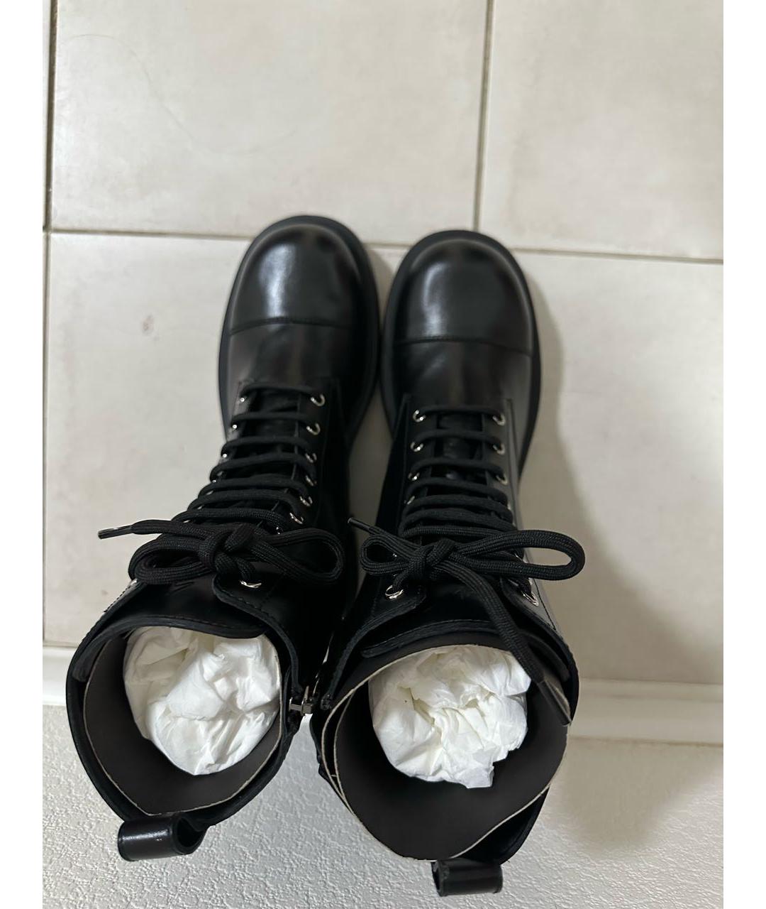 GIUSEPPE ZANOTTI DESIGN Черные кожаные сапоги, фото 3