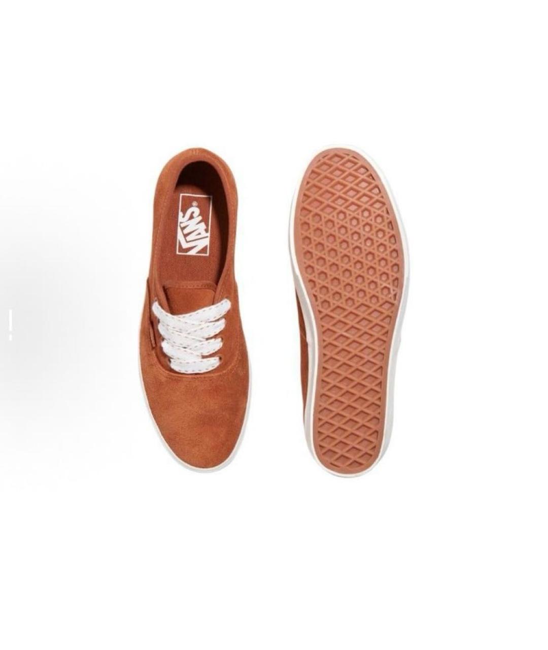 VANS Оранжевое замшевые низкие кроссовки / кеды, фото 4