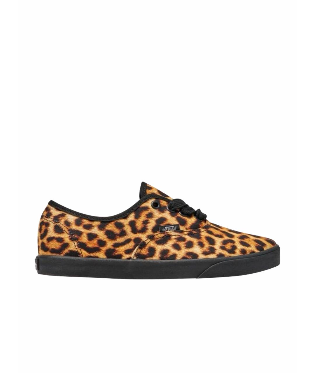 VANS Бежевые текстильные низкие кроссовки / кеды, фото 1