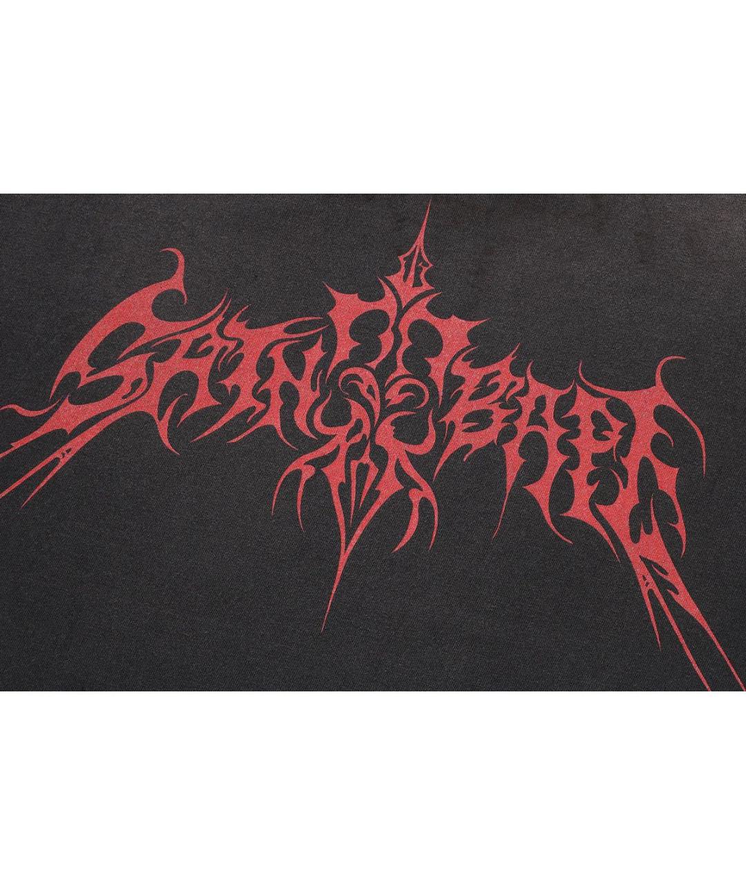 SAINT Mxxxxxx Черная хлопковая футболка, фото 4