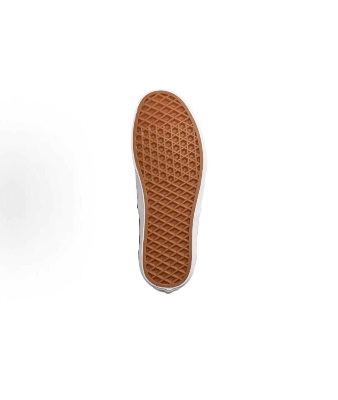 VANS Бежевые текстильные низкие кроссовки / кеды, фото 4