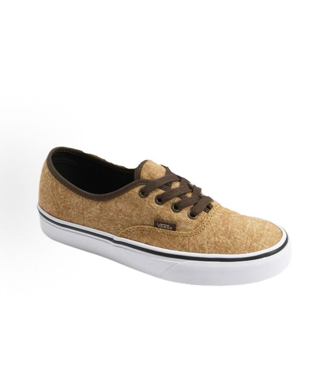 VANS Бежевые текстильные низкие кроссовки / кеды, фото 2