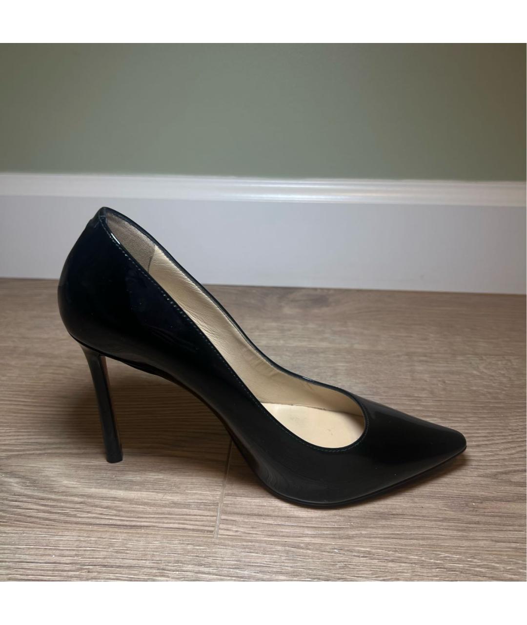JIMMY CHOO Черные туфли из лакированной кожи, фото 5