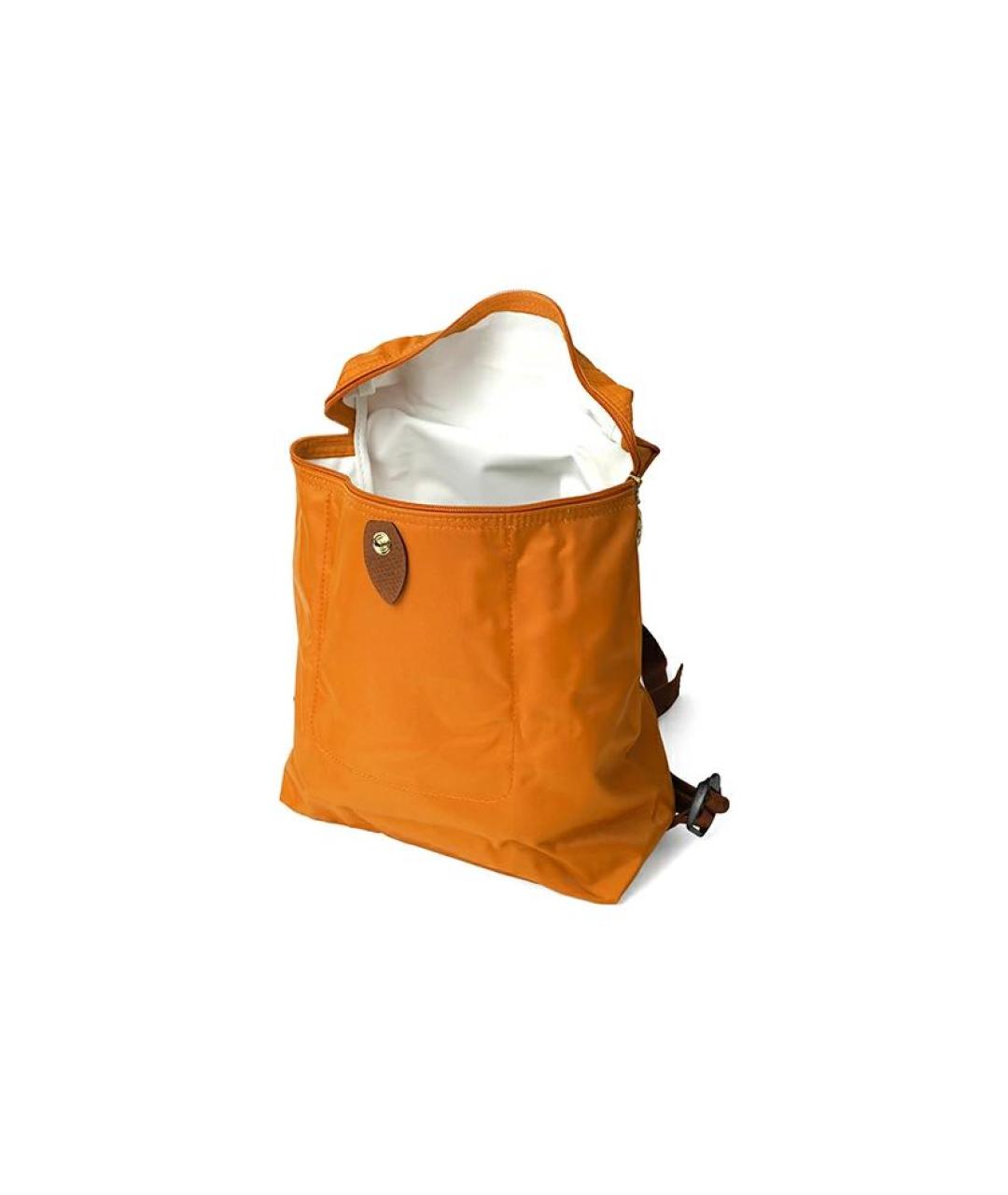 LONGCHAMP Оранжевый тканевый рюкзак, фото 5