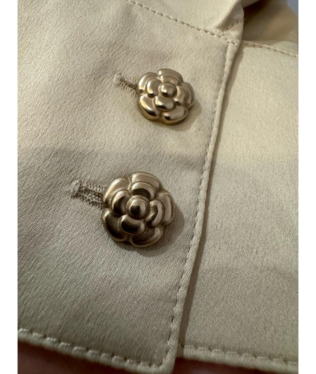 CHANEL Золотая полиэстеровая блузы, фото 4