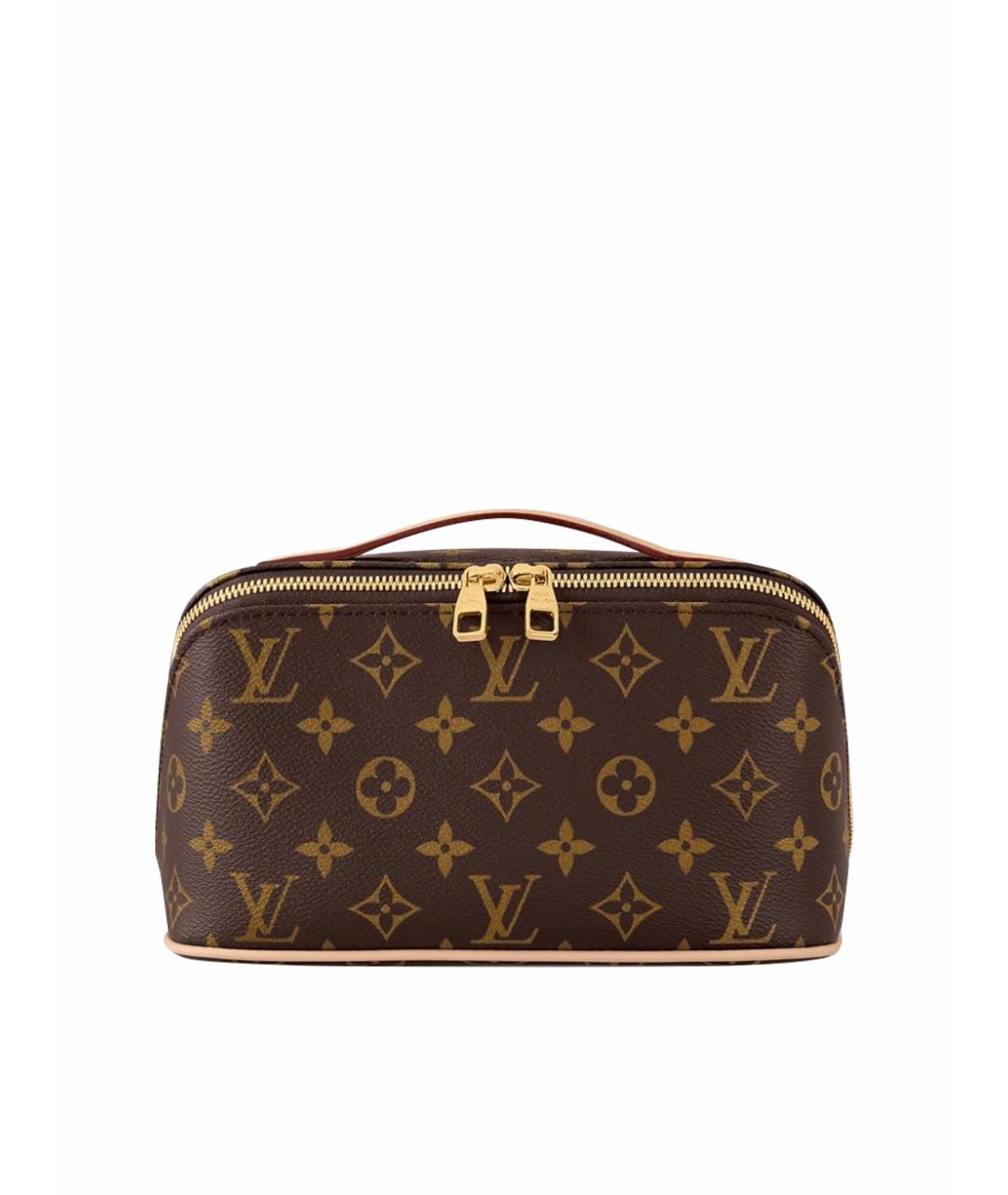 LOUIS VUITTON Коричневая косметичка, фото 1