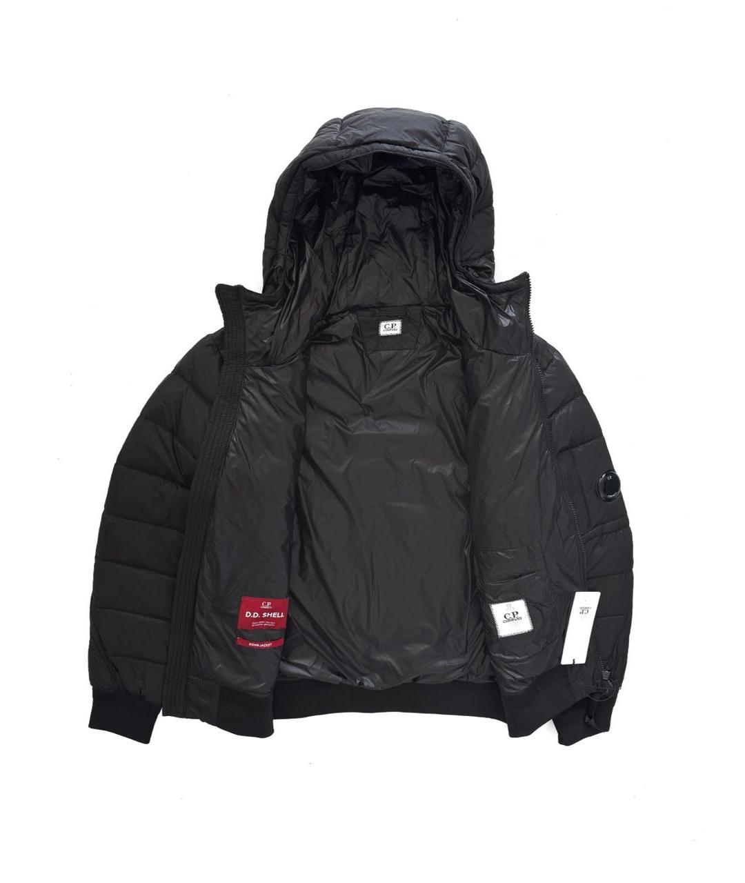 CP COMPANY Черный полиэстеровый пуховик, фото 3