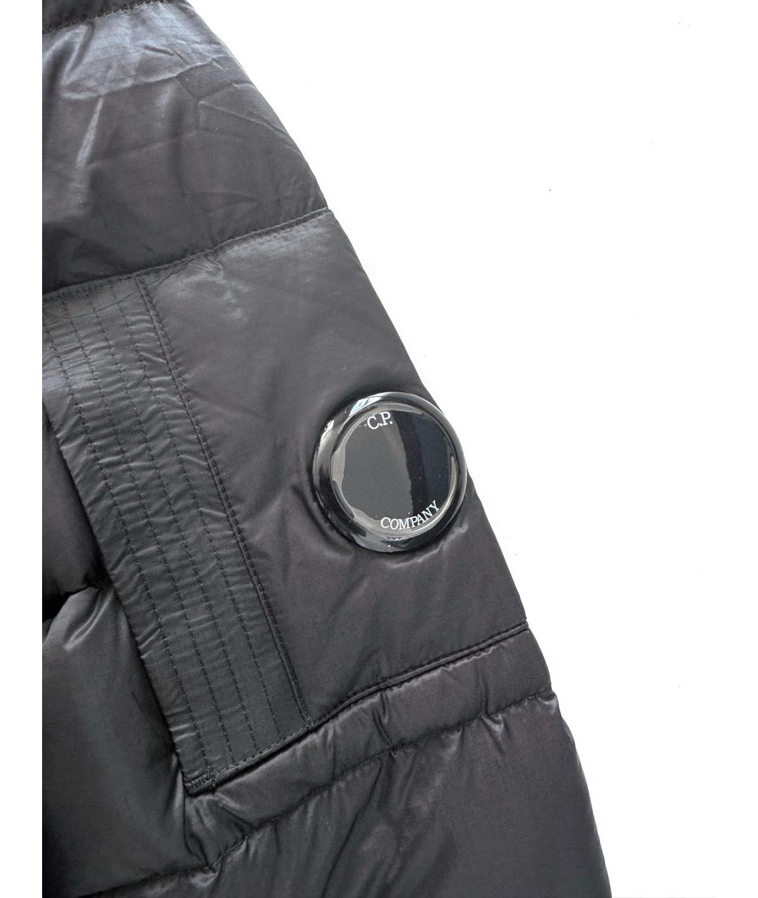 CP COMPANY Черный полиэстеровый пуховик, фото 4