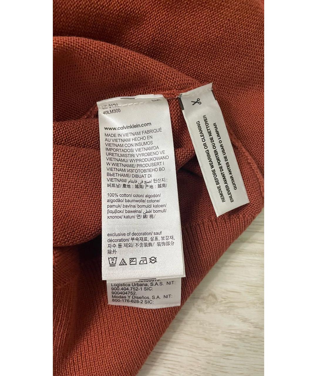 CALVIN KLEIN Хлопковый джемпер / свитер, фото 6