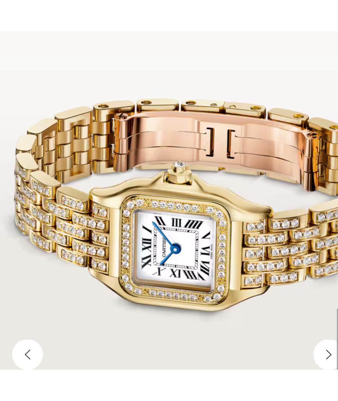 CARTIER Золотые часы из желтого золота, фото 4