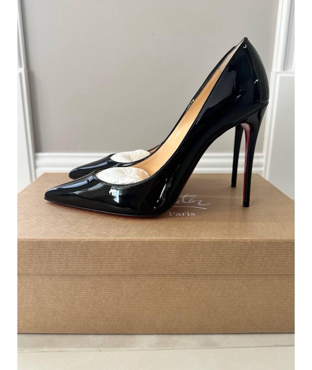 CHRISTIAN LOUBOUTIN Черные туфли из лакированной кожи, фото 5