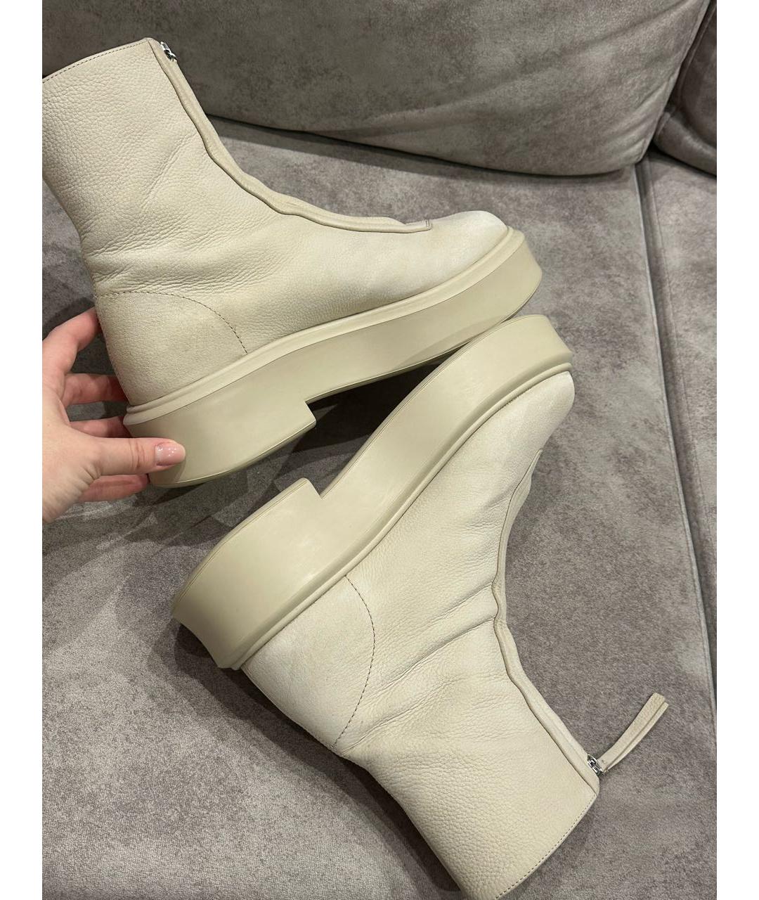 THE ROW Бежевые ботинки, фото 6