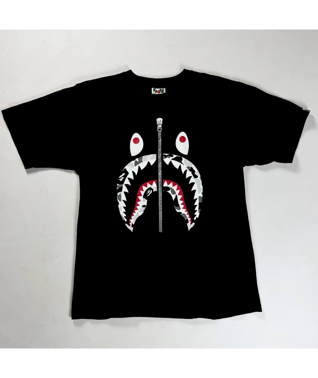 BAPE Черная хлопковая футболка, фото 6
