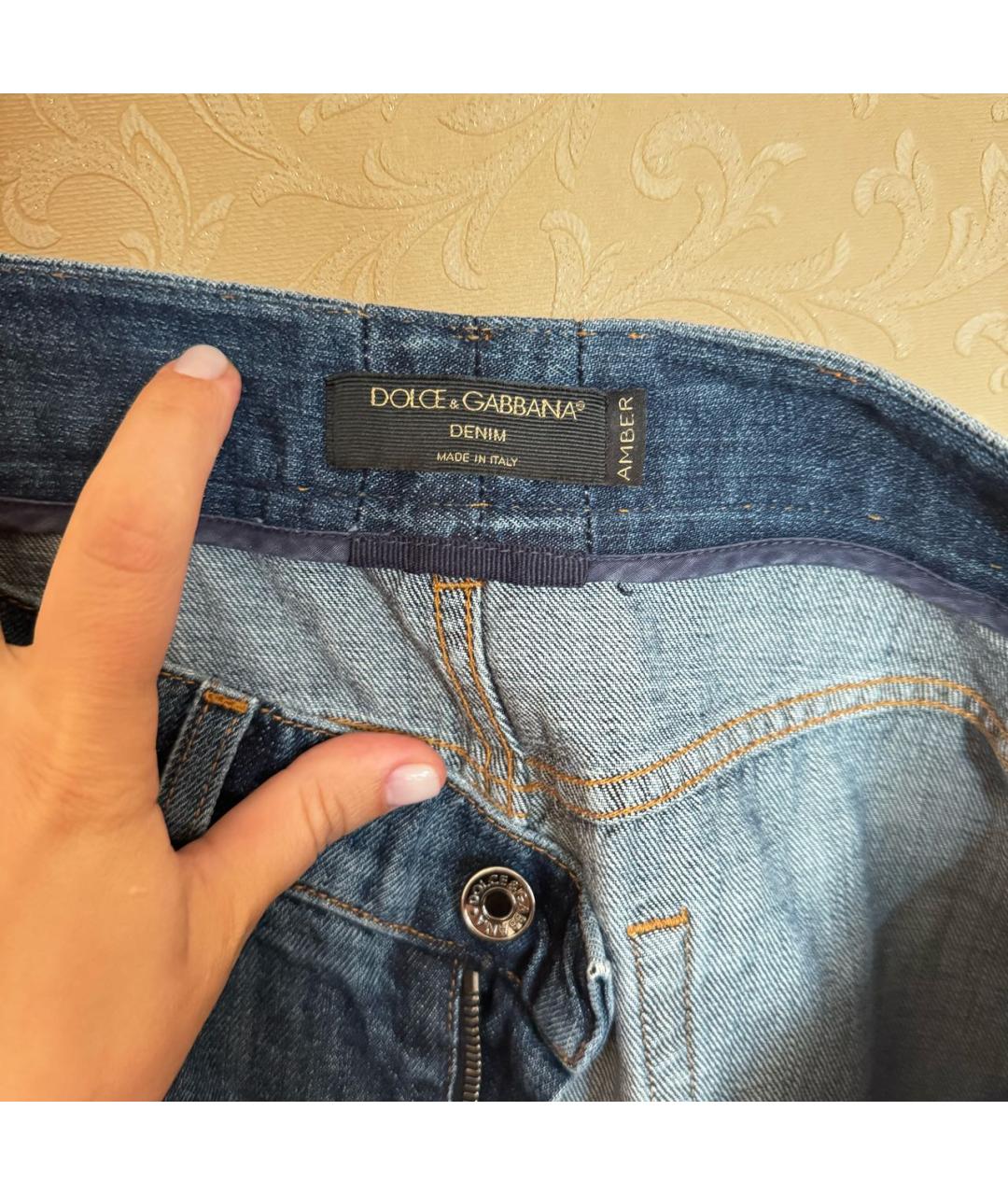 DOLCE&GABBANA Прямые джинсы, фото 4