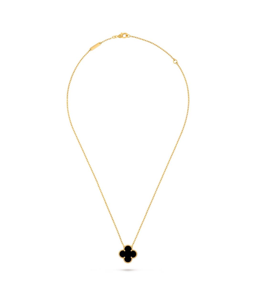 VAN CLEEF & ARPELS Черная подвеска из желтого золота, фото 1