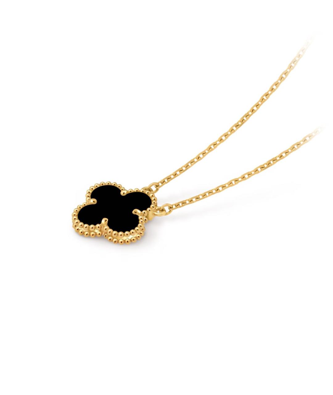 VAN CLEEF & ARPELS Черная подвеска из желтого золота, фото 2