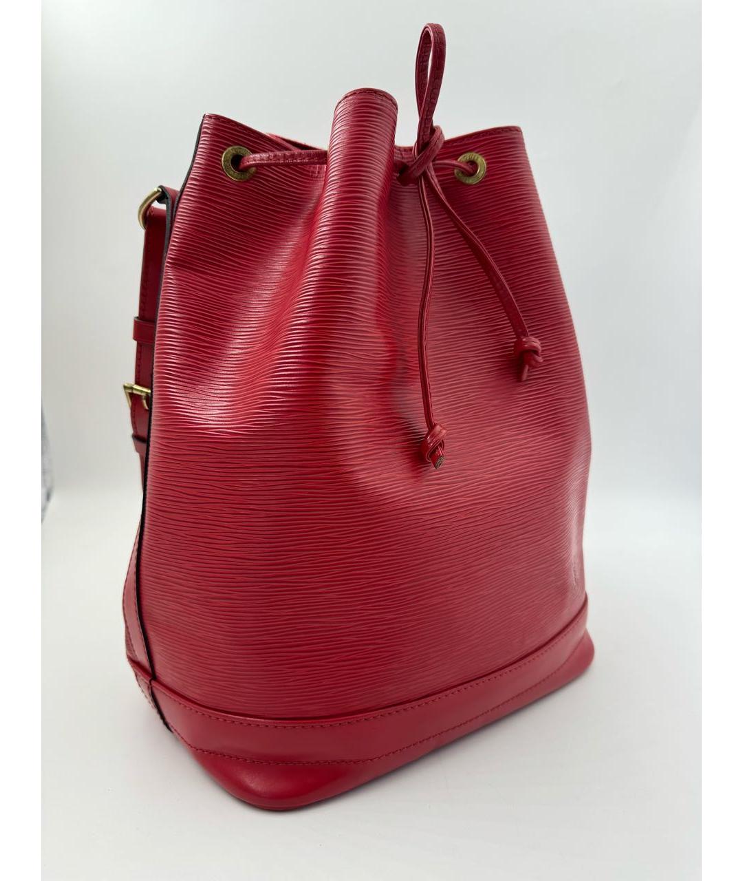 LOUIS VUITTON Красная кожаная сумка тоут, фото 2