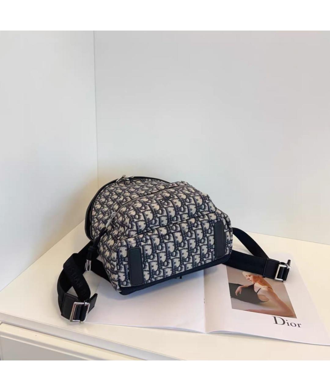 CHRISTIAN DIOR Серый рюкзак, фото 6