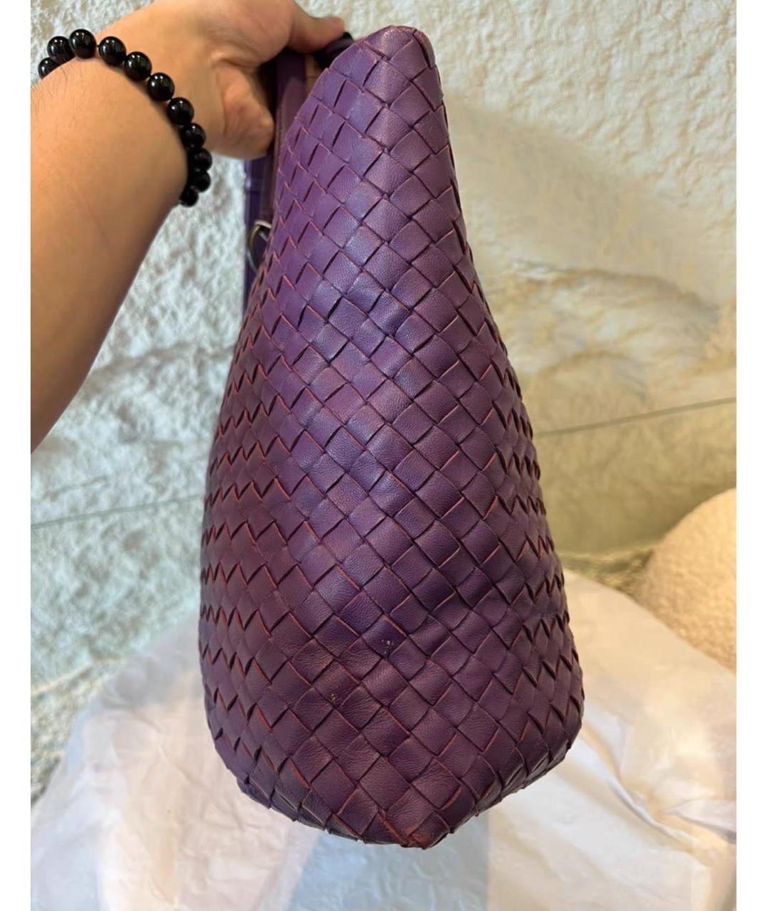 BOTTEGA VENETA Темно-синяя сумка тоут, фото 3
