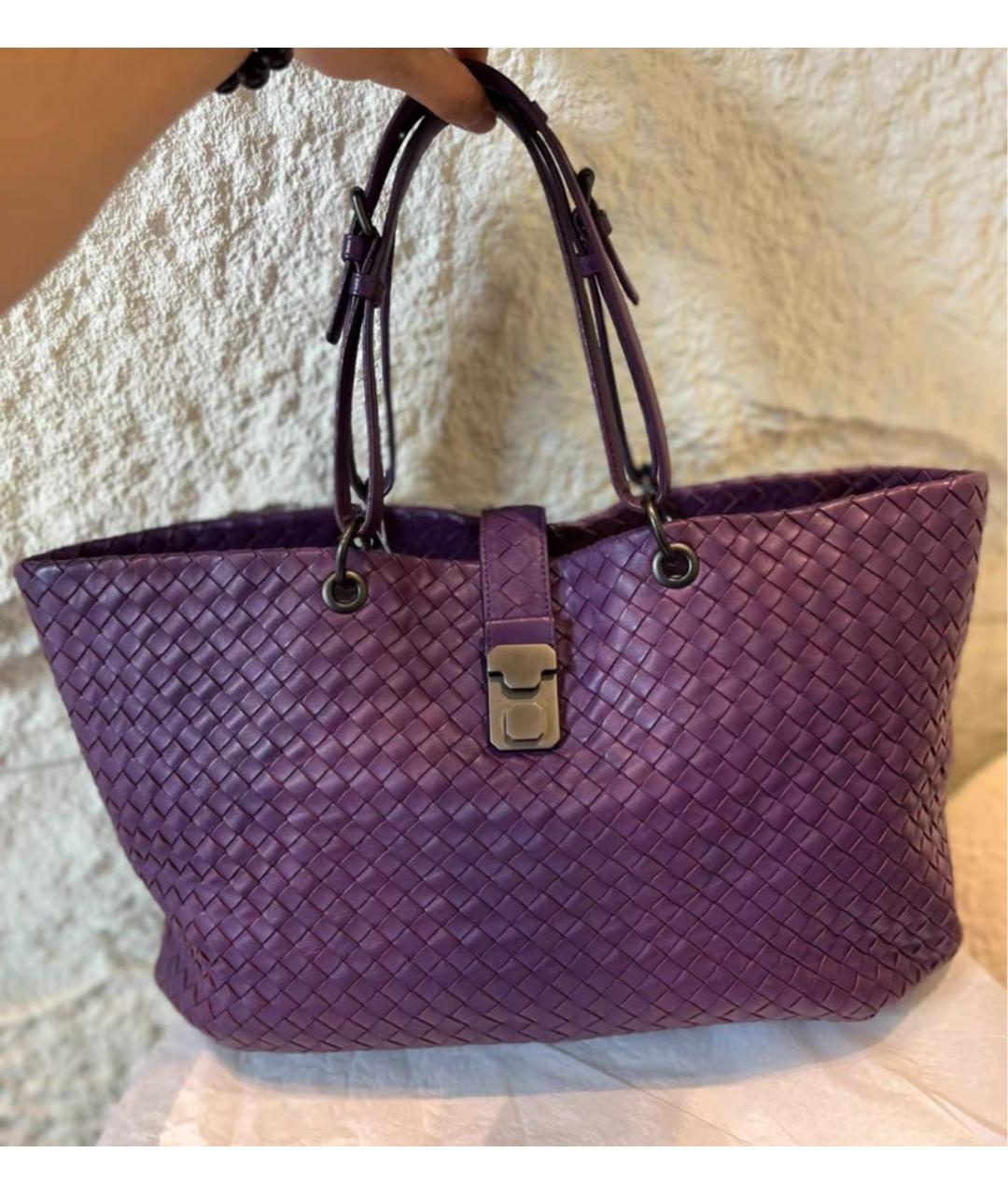 BOTTEGA VENETA Темно-синяя сумка тоут, фото 6