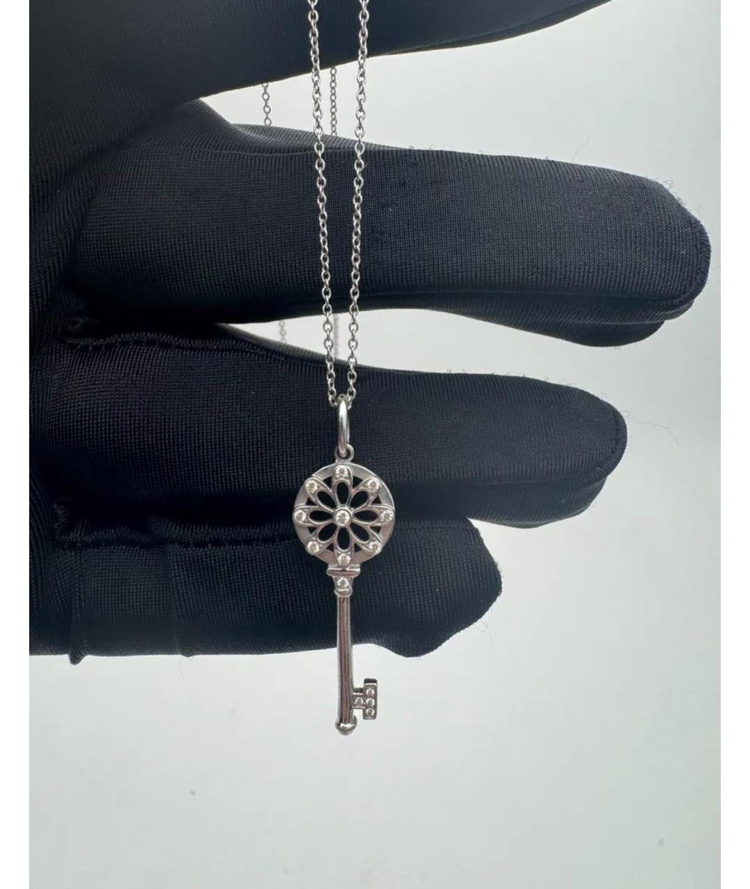 TIFFANY&CO Белая подвеска из белого золота, фото 3