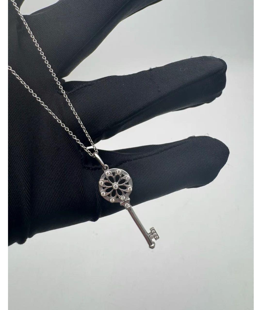 TIFFANY&CO Белая подвеска из белого золота, фото 4