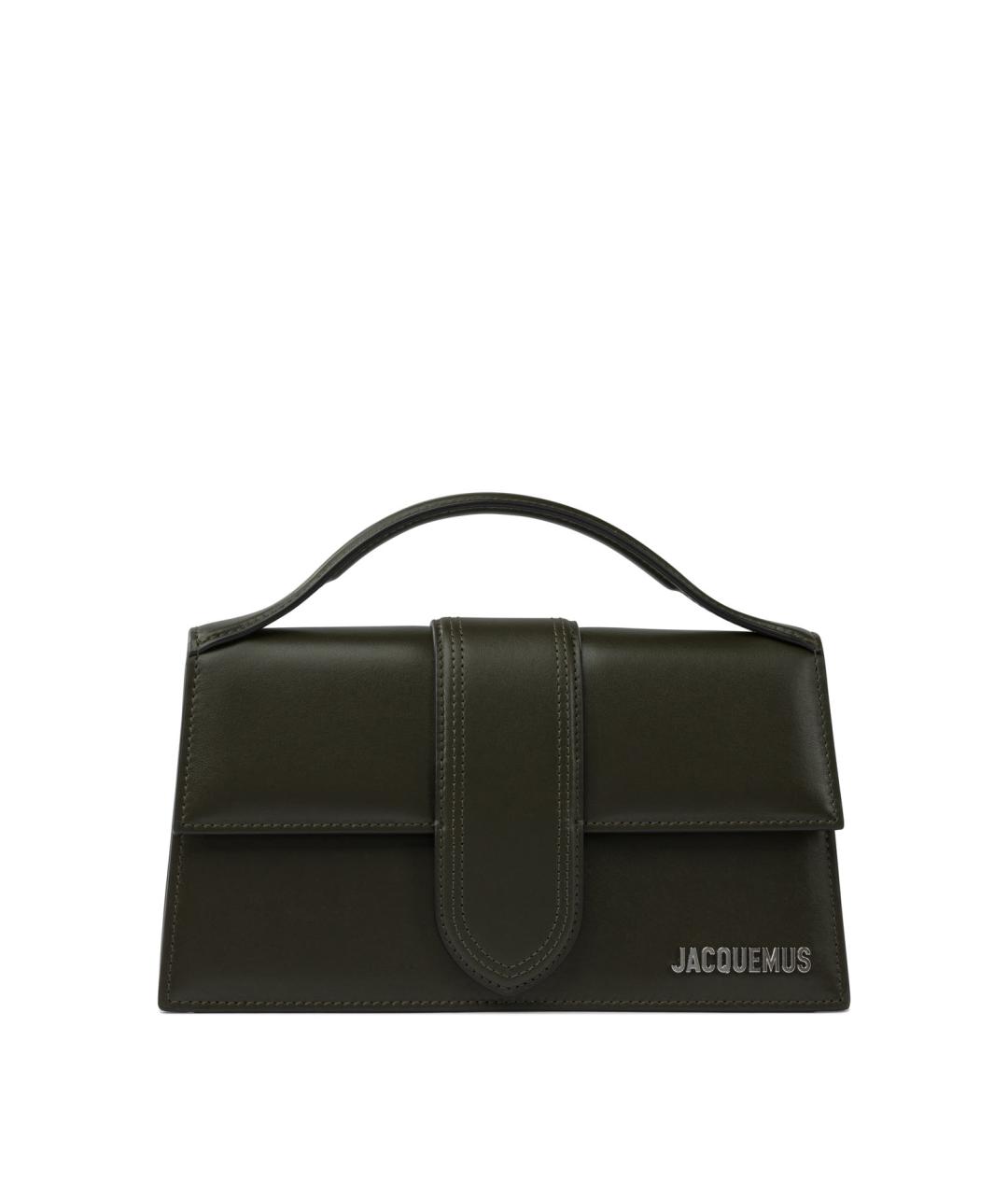 JACQUEMUS Зеленая кожаная сумка через плечо, фото 1