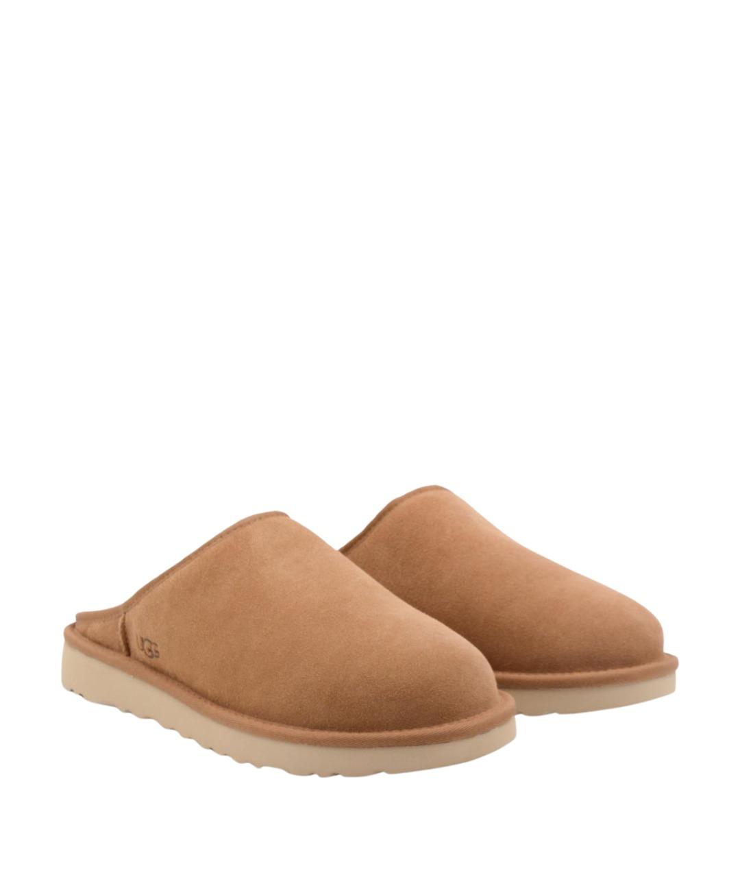 UGG AUSTRALIA Бежевые нубуковые низкие ботинки, фото 2