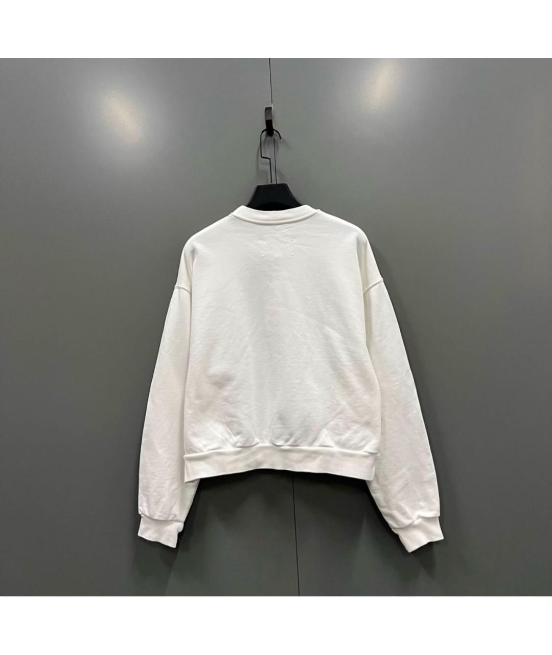 MAISON MARGIELA Белый хлопковый джемпер / свитер, фото 2