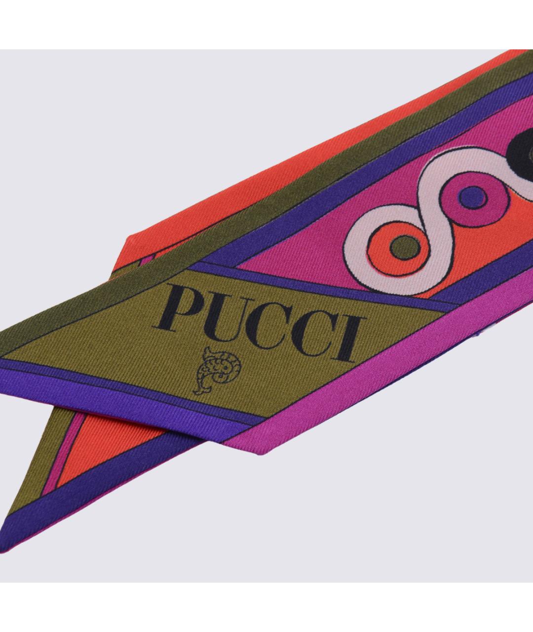 EMILIO PUCCI Мульти шелковый шарф, фото 2