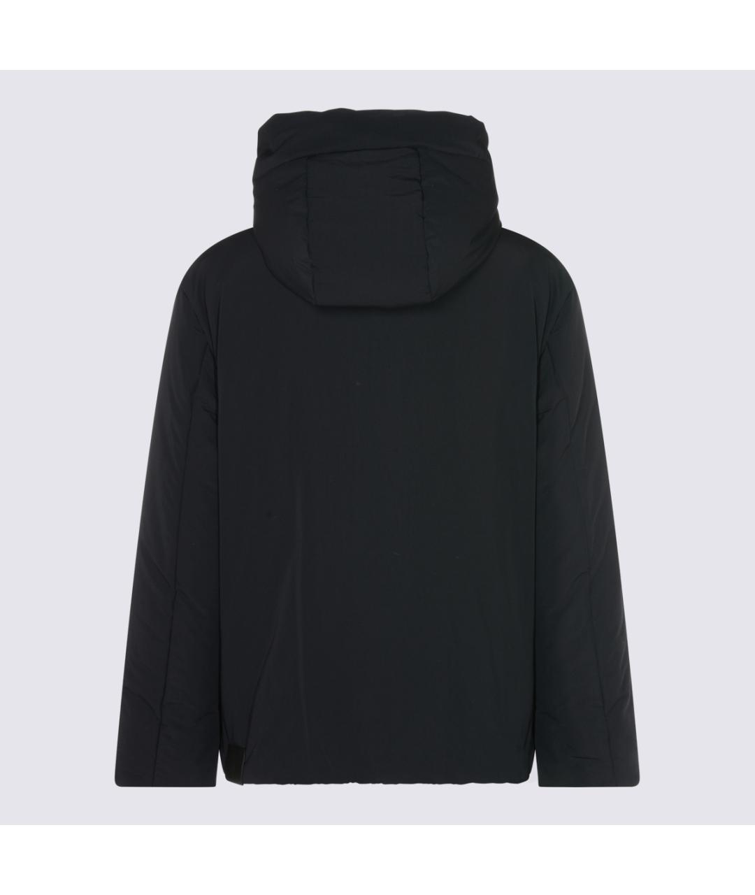 JIL SANDER Черный синтетический пуховик, фото 2