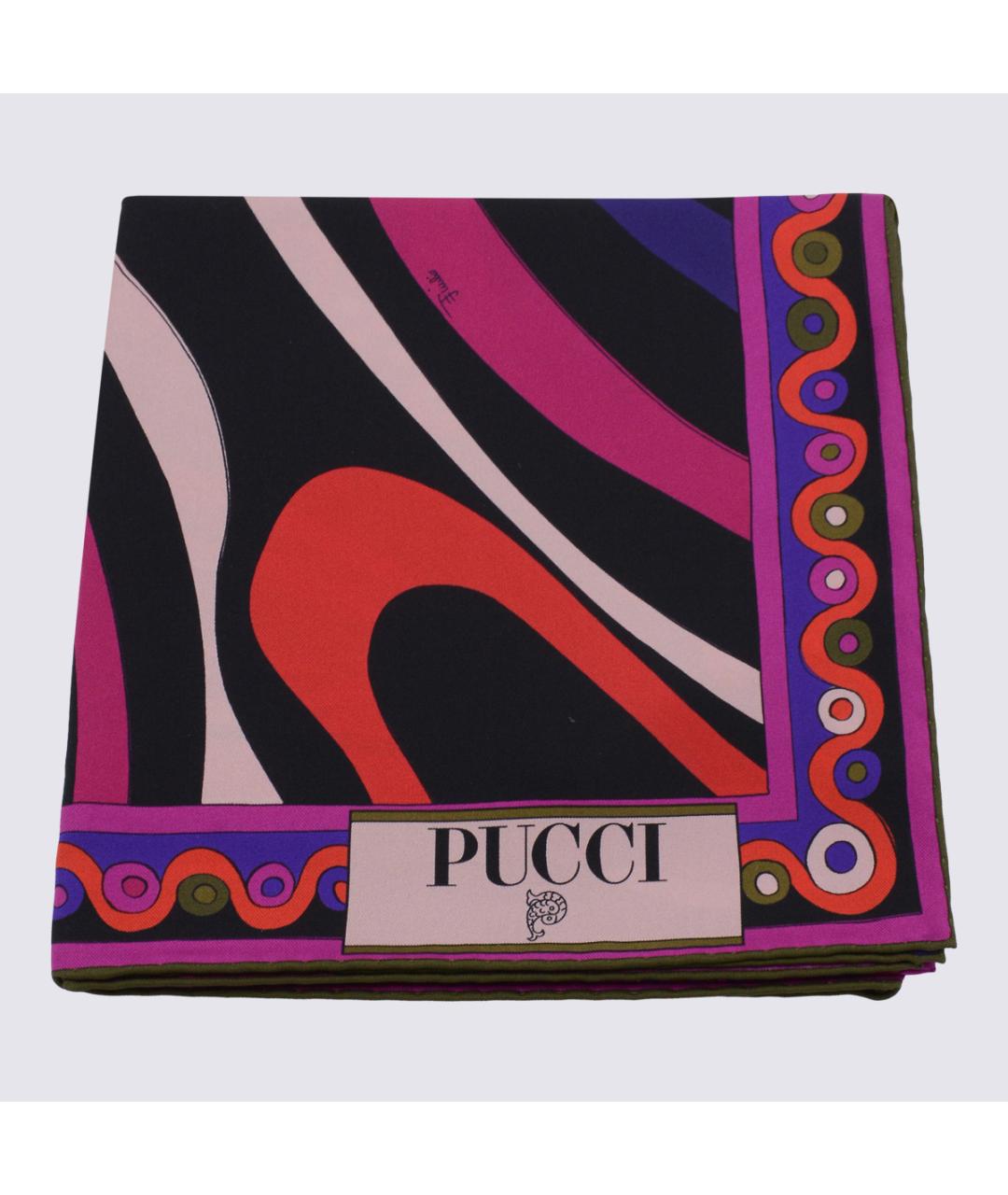 EMILIO PUCCI Мульти шелковый шарф, фото 3