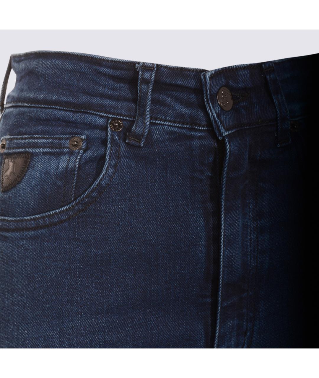 LOIS JEANS Синие хлопковые джинсы клеш, фото 3