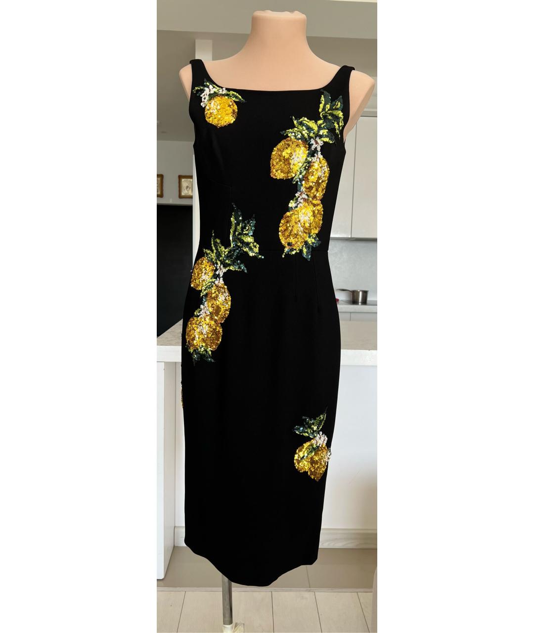 DOLCE&GABBANA Черное коктейльное платье, фото 9
