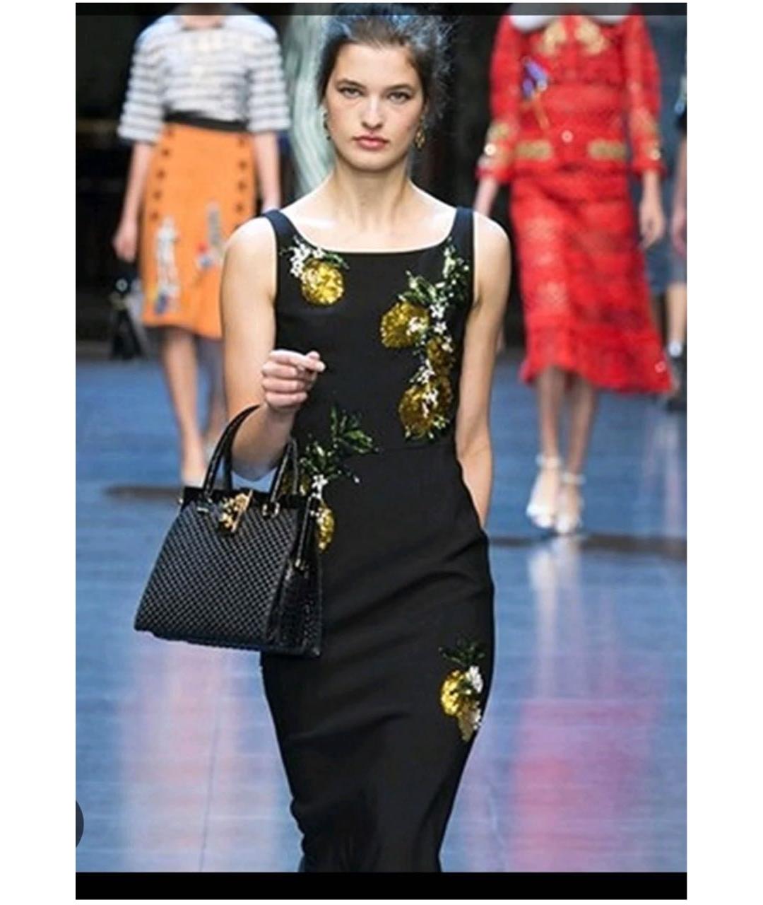 DOLCE&GABBANA Черное коктейльное платье, фото 8