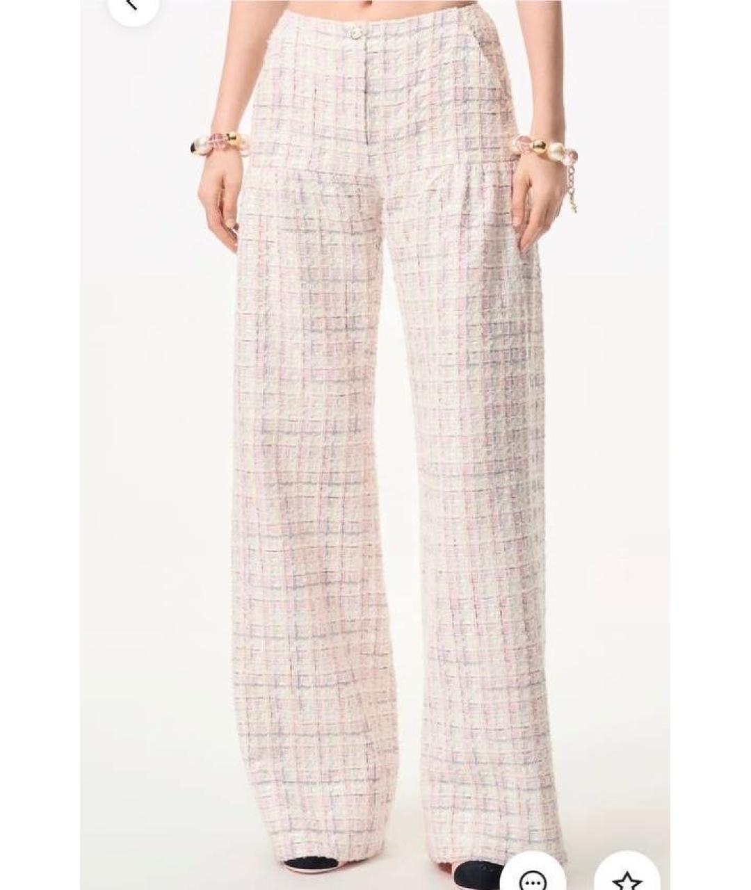 CHANEL Мульти твидовые прямые брюки, фото 4