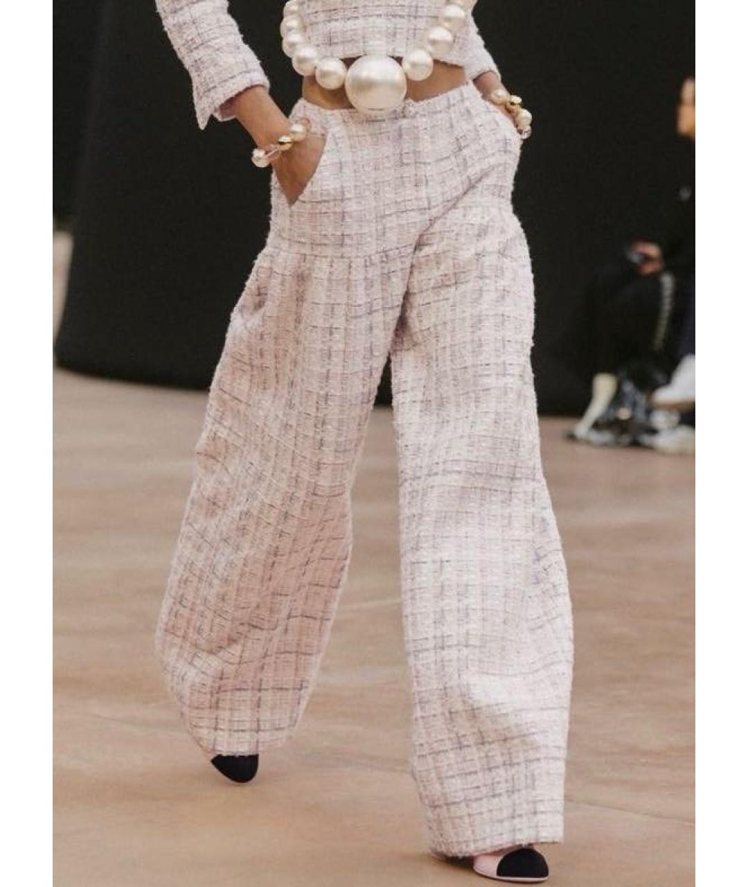 CHANEL Мульти твидовые прямые брюки, фото 3