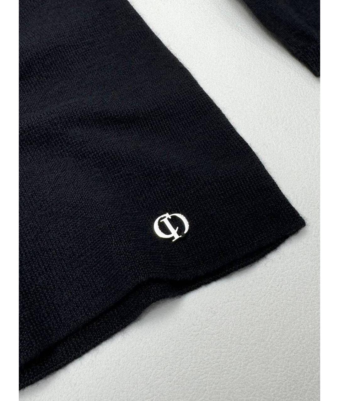 CHRISTIAN DIOR Черный кашемировый джемпер / свитер, фото 2