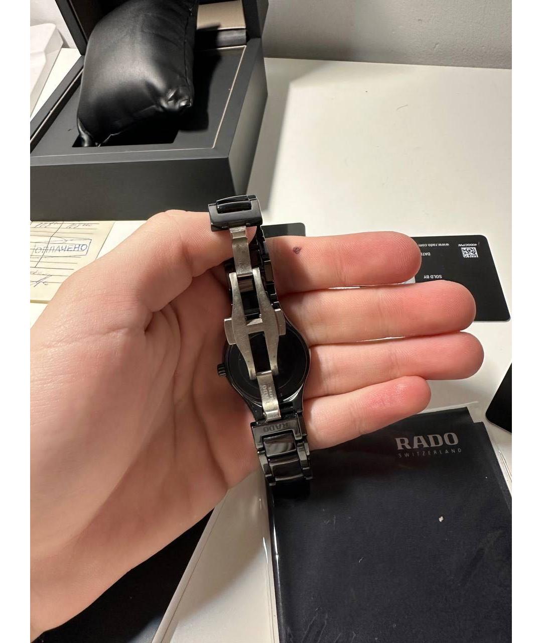 RADO Черные часы, фото 3
