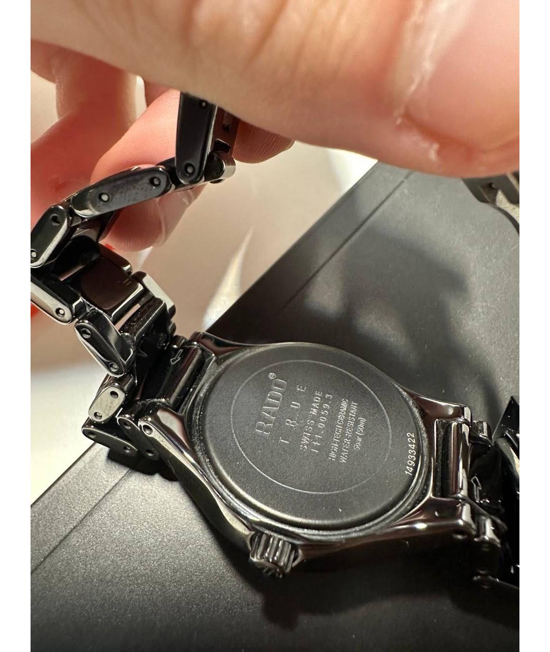 RADO Черные часы, фото 2