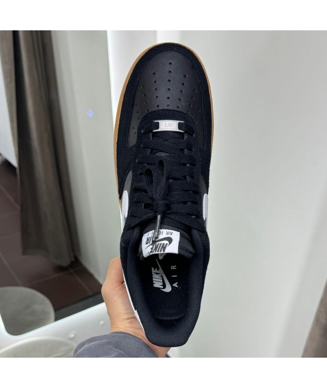 NIKE Черные замшевые низкие кроссовки / кеды, фото 3