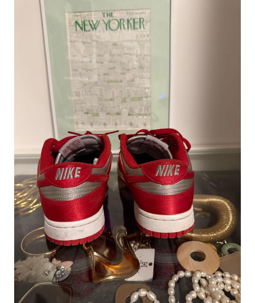 NIKE Красные высокие кроссовки / кеды, фото 4