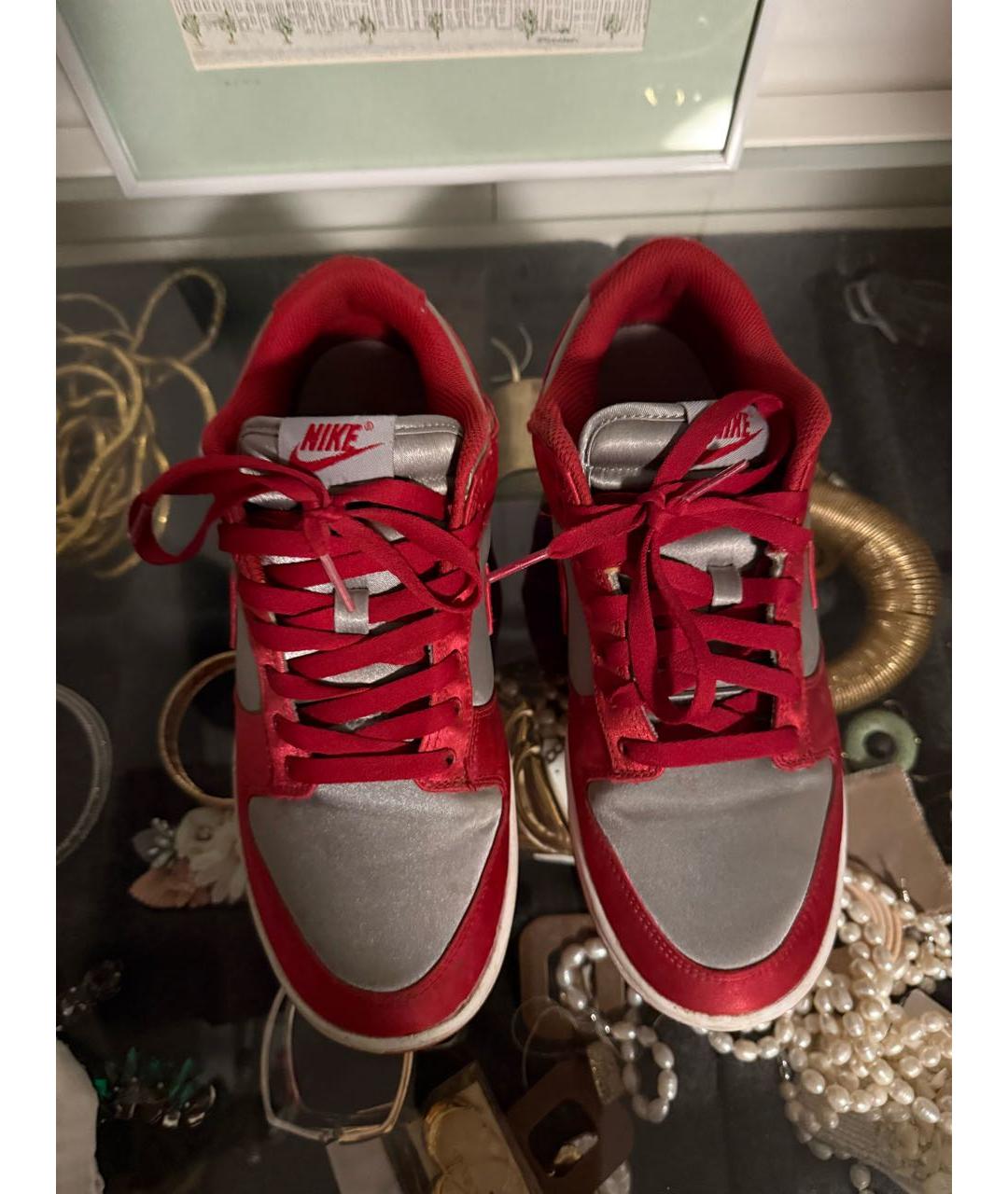 NIKE Красные высокие кроссовки / кеды, фото 5