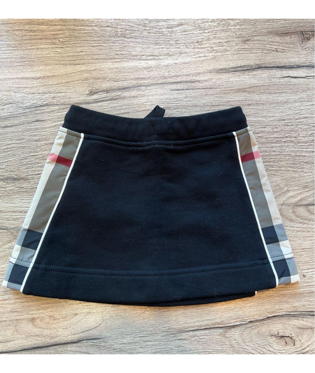 BURBERRY Черная хлопковая юбка, фото 2
