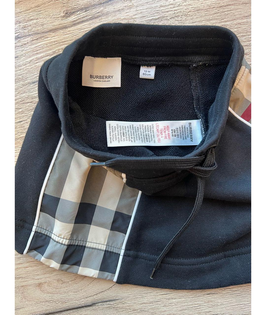BURBERRY Черная хлопковая юбка, фото 3