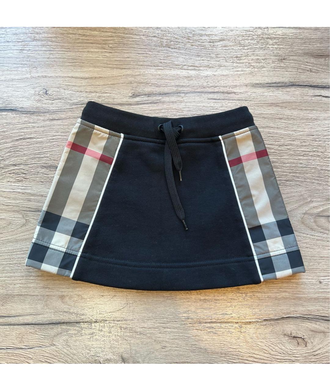 BURBERRY Черная хлопковая юбка, фото 5