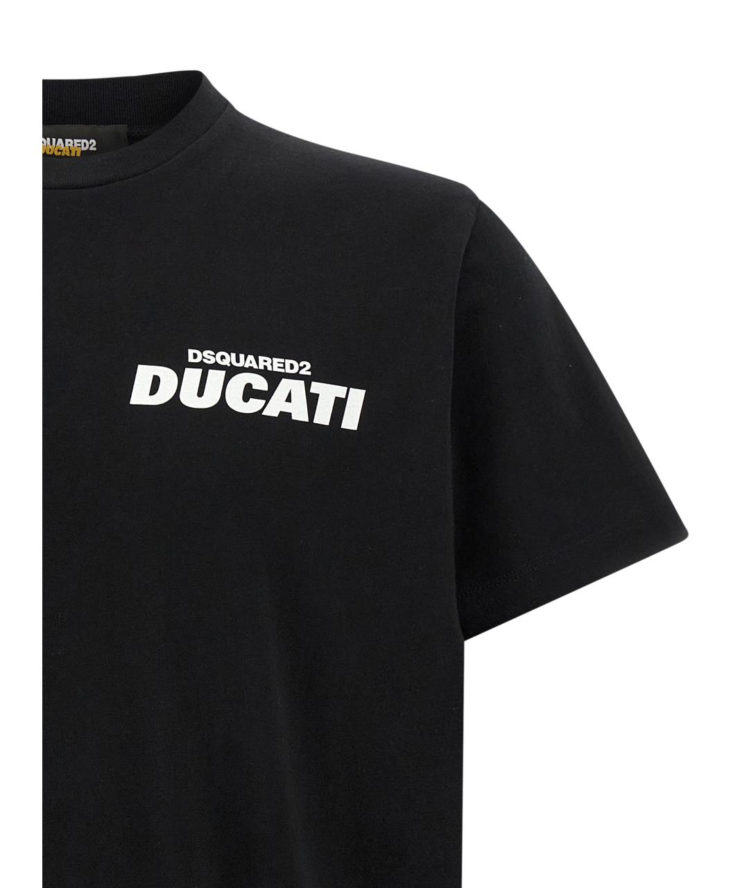 DSQUARED2 Черная хлопковая футболка, фото 3