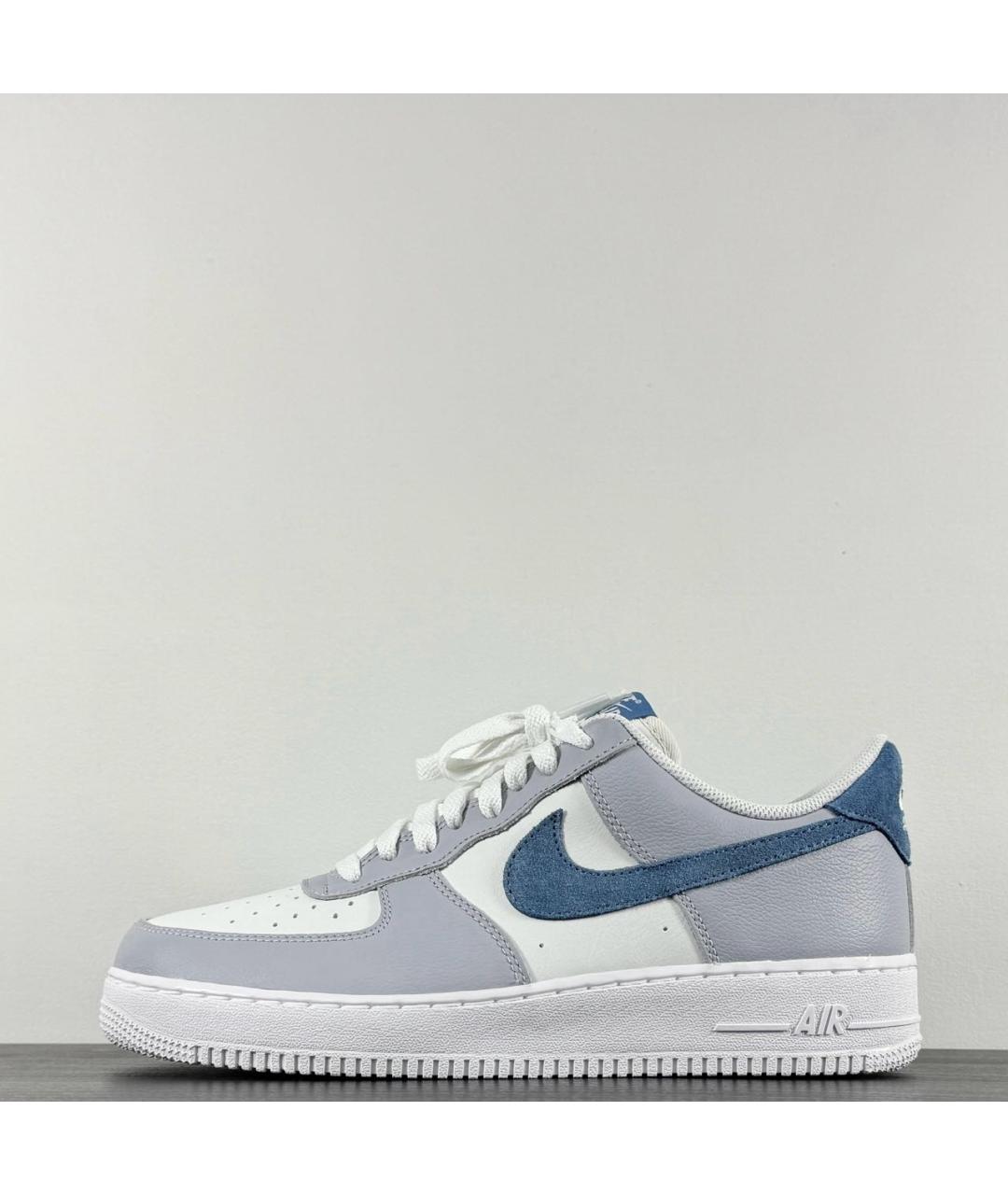 NIKE Серые кожаные низкие кроссовки / кеды, фото 9