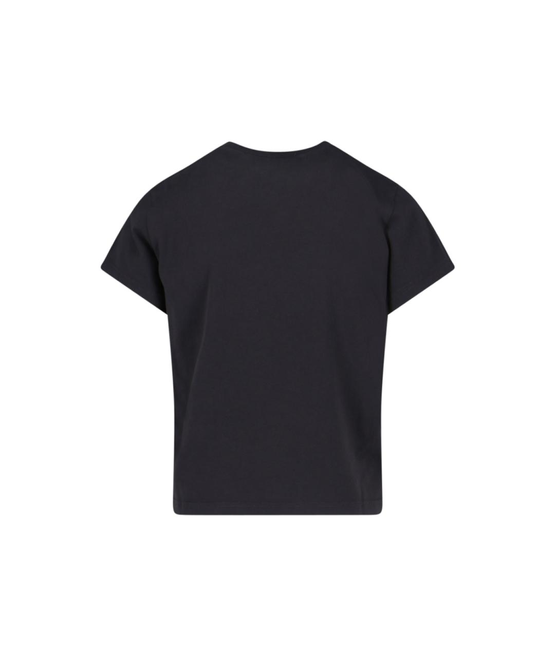 ALEXANDER WANG Черная хлопковая футболка, фото 2