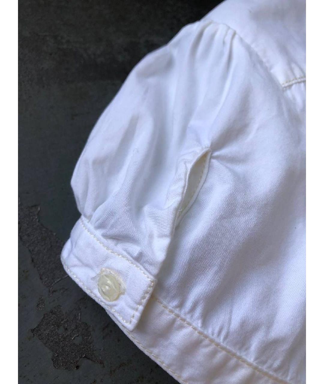 RALPH LAUREN Белая хлопковая рубашка, фото 4